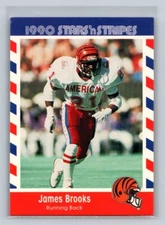 James Brooks #5 1990 Asher Candy Stars 'n Stripes Cincinnati Bengals
