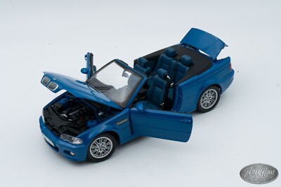 1/18 KYOSHO BMW M3 E46 Cabriolet Laguna Seca Blue 🤝ALSO OPEN FOR