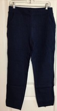 Belle By Kim Gravel Blue Stretch Pull On Pant W Pockets Ankle Zipper Detail 12