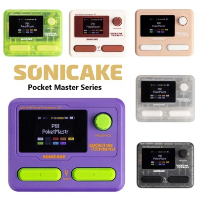 SONICAKE Pocket Master Gitarre Bässe Multieffekte IR Gehäuse OTG Interface Pedal