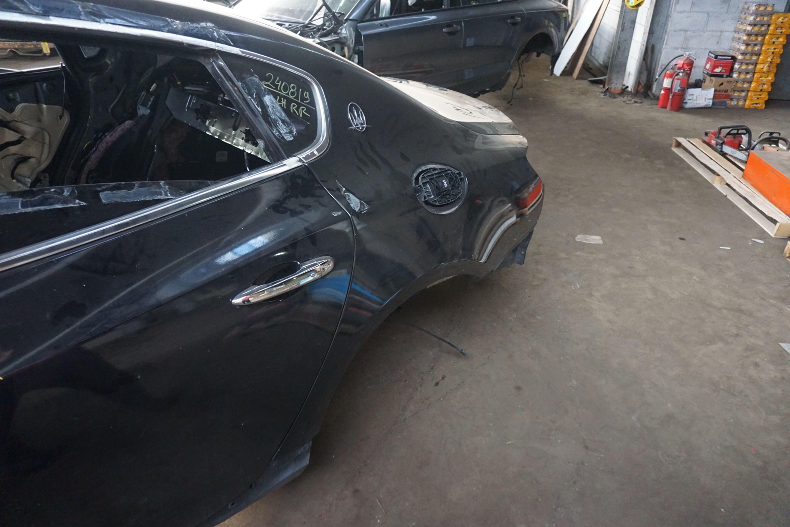 Rear Left Quarter Panel Body Structural Metal Cut Maserati Quattroporte S 2018