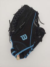 Wilson A0440TR12CAT 12" Fast Pitch Softball Glove Cat Osterman RHT Black Blue