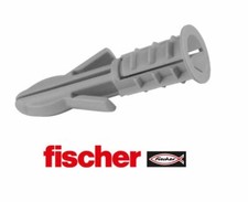 Fischer Nylon Plasterboard Plugs Wall Plug 10mm & 6mm Heavy Duty Screws Raw plug
