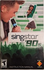 Singstar 90s PS2 Sony Instruction Manual Only Fine  Condition F/VF