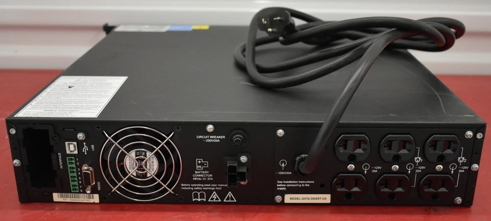 Emerson Vertiv Liebert GXT4, 2000RT120, 120V Double-Conversion Rack/Tower UPS - Image 4 of 4