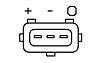 SENSOR SAUGROHRDRUCK NGK 96201 - UNTEN FÜR AUDI A6 4F2 C6