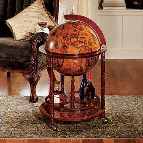 globe liquor cabinet for sale