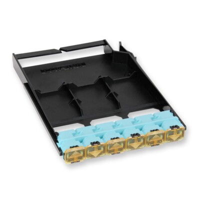 Corning EDGE-CP72-U3 72 Fiber Shuttered 6X MTP Adapter Panel Multimode (OM3/OM4)