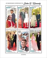 John F. Kennedy Queen Elizabeth II Marilyn Monroe MNH Stamps 2023 Guinea M/S