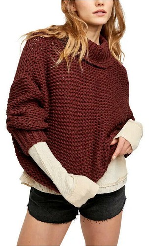 free people maroon sweater