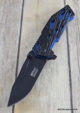 8" MTECH SPRING ASSISTED POCKET KNIFE RAZOR SHARP BLADE WITH POCKET CLIP