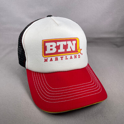 Big Ten Network Hat Men Tri Color Snapback Trucker Cap BTN Maryland