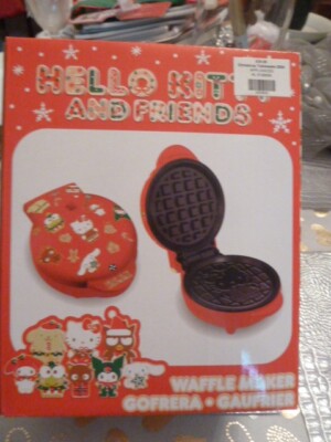 NIB Hello Kitty and Friends Red Holiday Christmas Mini Waffle Maker  $39.99