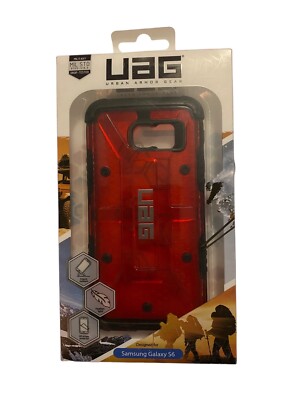 UAG Magma - Back Cover for Galaxy S6 - Black, Magma - with Screen Protector