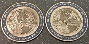 Rolls Royce Marine Services Facility Galveston Grand Opening 2009 Drink Coasters