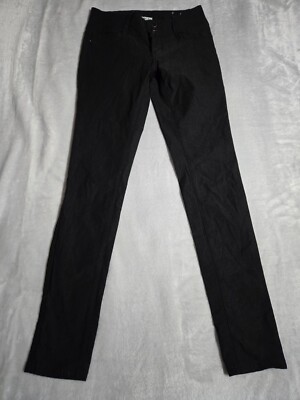 YMI Hyperstretch Pants Women's Size Black Fly Button Skinny Straight Y2K  Jeans