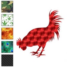 Chicken Rooster, Vinyl Decal Sticker, 40 Patterns 3 Sizes, 976