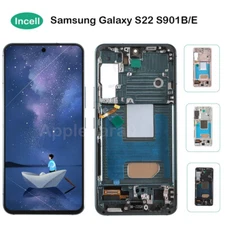 Incell For Samsung Galaxy S22 5G SM-S901B LCD Display Screen Frame Replacement 
