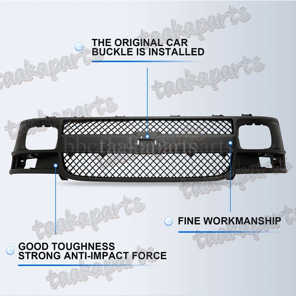 Front Grille Assembly Grill For 2003-2017 Chevrolet Express 1500 2500 3500 Van Foto 3 de 4