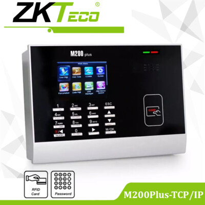 ZKTeco M200Plus RFID Karte Zeit Mitarbeiter Anwesenheit Uhr System Maschine NEW