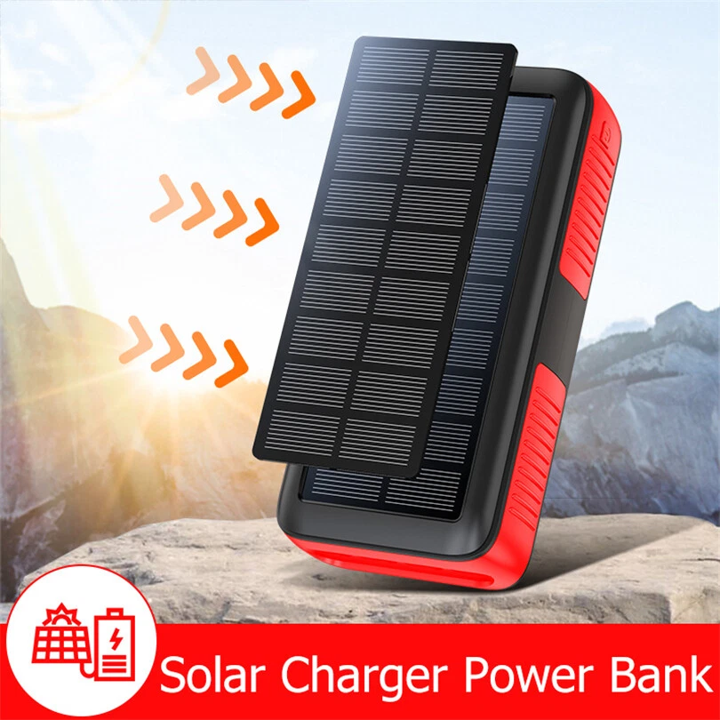 Solar Battery Power Bank Backup Pack USB Hand Rotation Charging Portable Charger - Image 2 of 4
