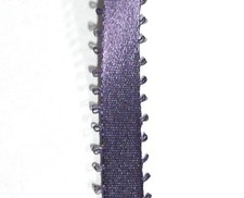 1 Roll Plum 3/8" Satin Picot Ribbon - 40 Yards !! Made in USA