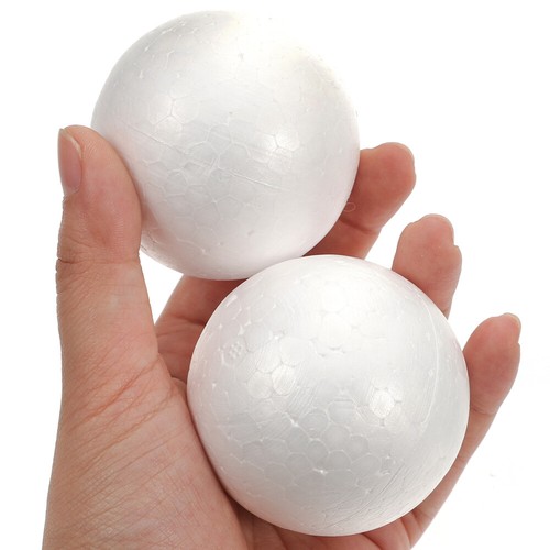 100 Pcs Small Polystyrene Balls for Craft Round Bright White Color Foam - Picture 11 of 12