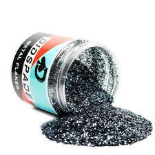 2oz Loaded Gun 0.015 Gunmetal Gray Metal Flake - Solvent Resistant Glitter 