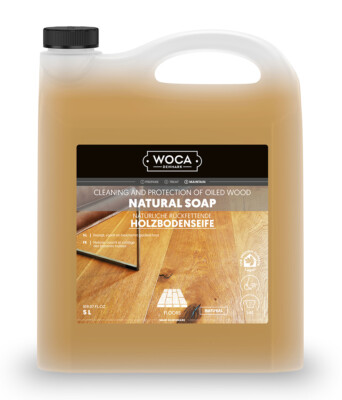 WOCA Holzbodenseife Parkett, Laminat, Holzboden 5,0 Liter *Natur* (6,99  /L)