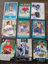 2007 Bowman Donruss + 36 card signed lot Jacob Mcgee Brennan Boesch Brad Mills