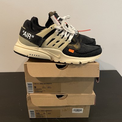 MISMATCH Size 9 / Size 10 - Nike Air Presto x Off-White Low The Ten