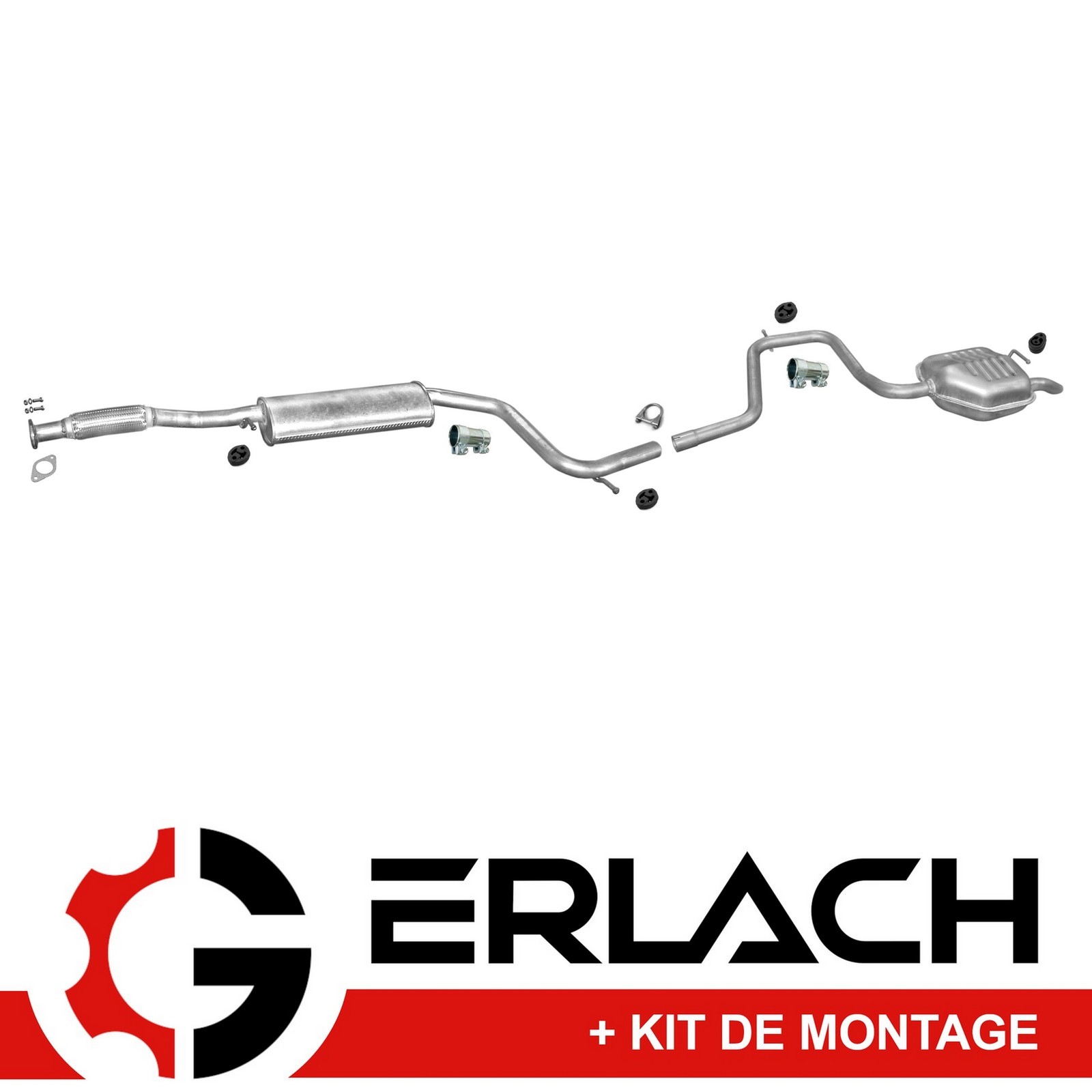 Pot d'échappement silencieux Ford Mondeo II 2.0i essence 3383 de rechange pour berline