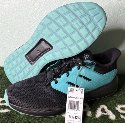 US M 11.5/W 12.5- Mercedes-AMG F1 x Adidas Ultimashow 2.0  Black Semi Mint Rush 