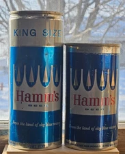 Hamm's 12oz flat top, vanity top/lid and a KING SIZE  16oz air failed pull tab 