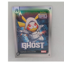 Pokémon Marvel Heroes & Villains Pikachu Ghost Trading Card #69