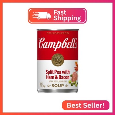 Campbell's Condensed Split Pea Soup With Ham and Bacon, Natural Smoke Flavoring