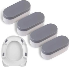 Universal Toilet Seat Bumpers, Suitable for Bidet Kits, 4 Pack Toilet Seat Space