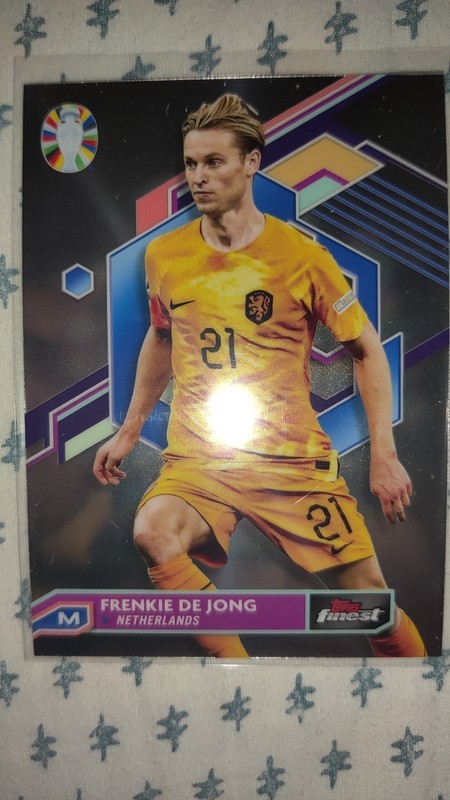2023 Topps Finest Road to UEFA Euro 2024 - Frenkie de Jong #51 Netherlands Base