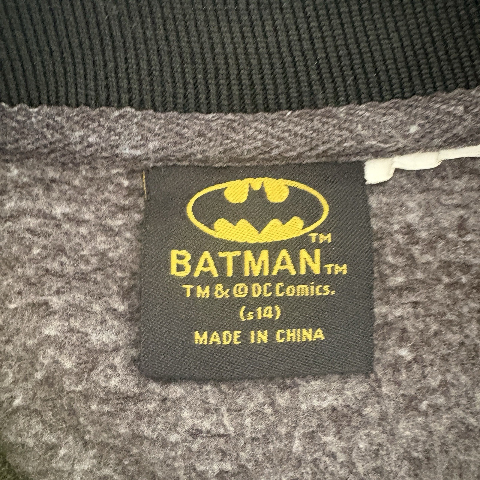 Batman Varsity Jacket Snap Button Mock Neck Long … - image 6