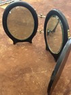 Victorian Antique TriFold  Shaving Vanity Mirror Beveled Glass Wood — photo 3
