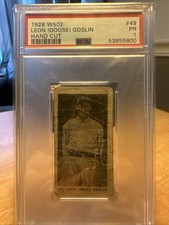 1928 W502 Leon (Goose) Goslin Handcut PSA 1 