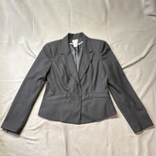 Worthington Women's Size 8 Black Blazer Stretch Shoulder Pads