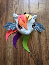 My Little Pony Rainbow Dash Coin Purse Bag Plush Mini Wallet Clip On Key Chain