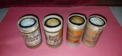 Edison 4-M Blue Amberol Cylinder Records   $14.00   Lot of  4