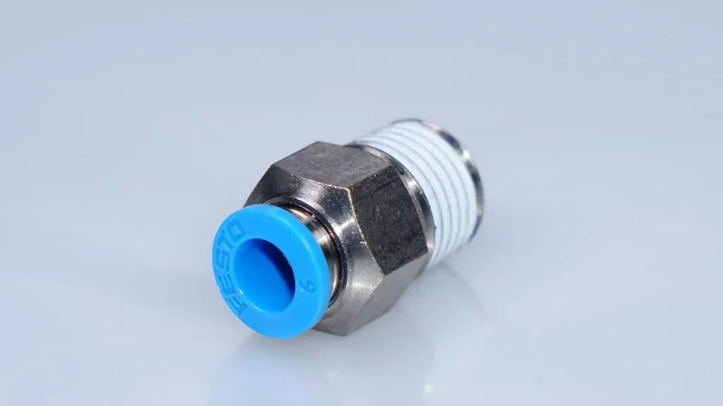 10 X Festo 153003 QS-1/4-6 Push-In Fitting (L11)
