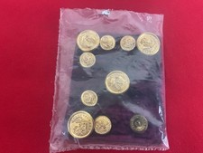 Hilborn Hamburger USA Military Uniform Jacket Buttons 10 Pieces