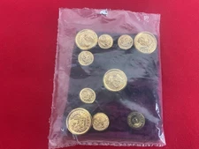 Hilborn Hamburger USA Military Uniform Jacket Buttons 10 Pieces