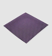 Ryan Seacrest Distinction Men's Purple Silk Polka Dot Pocket Square