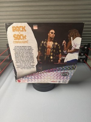 The ROCK and MANKIND WWE Mattel Elite Collection Set Rock 'n' Sock
