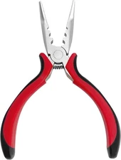 Quacc Mini Hair Extension Pliers 3-Hole I-tip for Micro Nano Red 